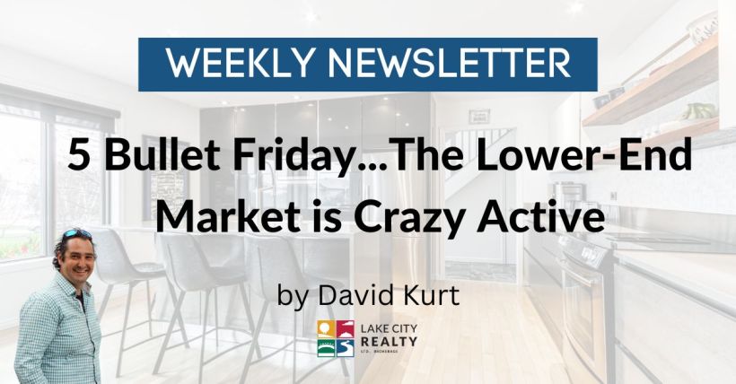 5 Bullet Friday...The Lower End Market is Crazy
